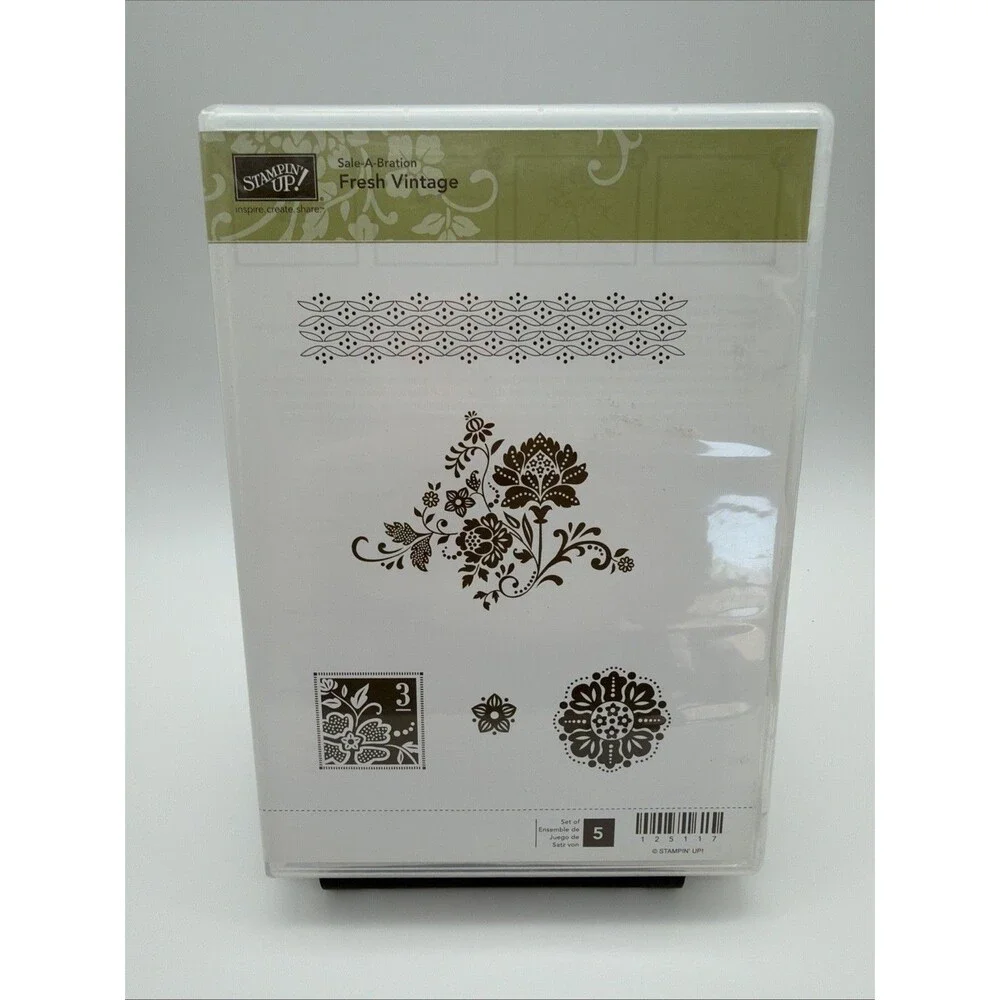 Stampin' Up! Lot of 3 stamp sets afterthoughts fresh vintage something celebrete